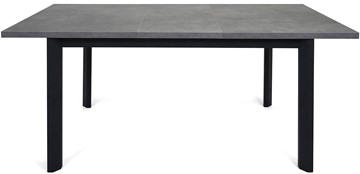 Кухонный раскладной стол Нагано-3L (ноги черные, серый камень) в Ревде - предосмотр 4