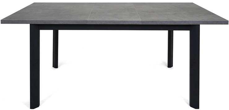 Кухонный раскладной стол Нагано-3L (ноги черные, серый камень) в Ревде - изображение 4
