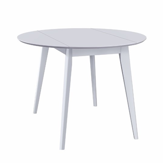 Кухонный стол раздвижной Орион Drop Leaf 100, Белый в Кушве - изображение 1