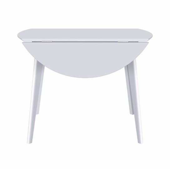 Кухонный стол раздвижной Орион Drop Leaf 100, Белый в Кушве - изображение 5