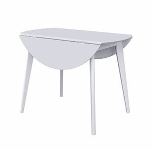 Кухонный стол раздвижной Орион Drop Leaf 100, Белый в Кушве - предосмотр 6