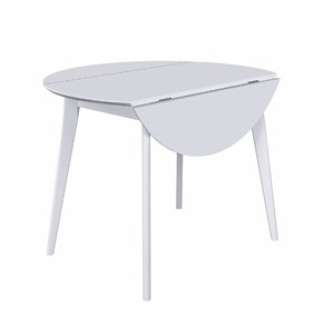 Кухонный стол раздвижной Орион Drop Leaf 100, Белый в Кушве - предосмотр 7