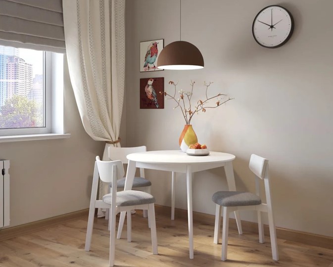 Кухонный стол раздвижной Орион Classic Plus 100, Белый в Екатеринбурге - изображение 13