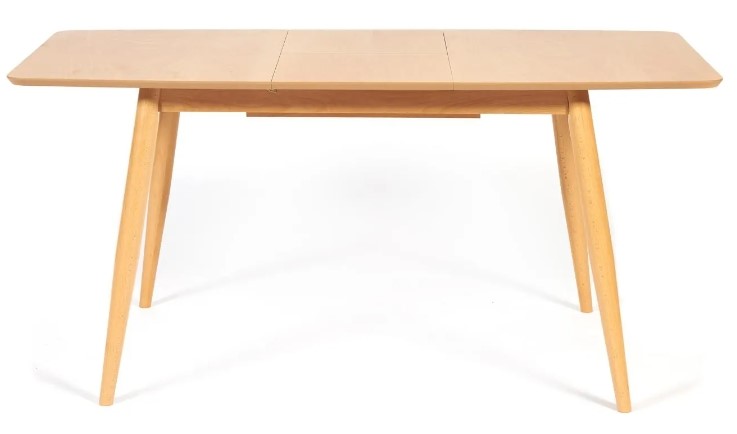 Кухонный стол раздвижной Pavillion (Павильон) бук/мдф 80x120+40x75, Натуральный арт.13982 в Полевском - изображение 3