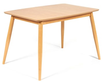 Кухонный стол раздвижной Pavillion (Павильон) бук/мдф 80x120+40x75, Натуральный арт.13982 в Полевском