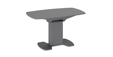 Кухонный раздвижной стол Портофино (СМ(ТД)-105.02.11(1)), цвет Серое/Стекло серое матовое LUX в Асбесте