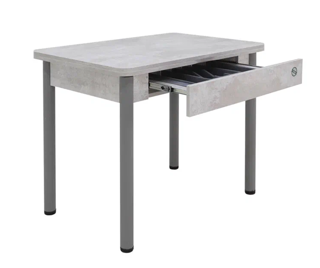 Кухонный раскладной стол Прайм-3Р, Цемент светлый в Кушве - изображение 2