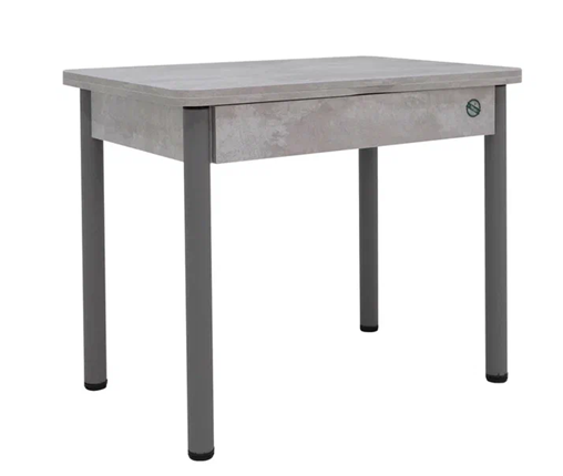 Кухонный раскладной стол Прайм-3Р, Цемент светлый в Первоуральске - изображение