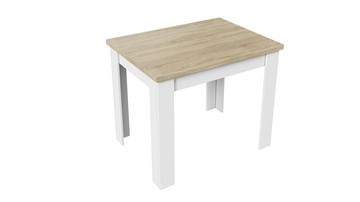 Кухонный стол раздвижной Промо тип 3 (Белый/Дуб сонома светлый) в Асбесте