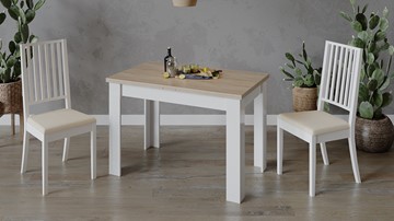Кухонный раскладной стол Промо тип 4 (Белый/Дуб сонома светлый) в Ревде - предосмотр 5
