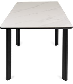 Кухонный стол раздвижной Римини-мини С, 90х65 (+40) керамика White Marble (белый) в Екатеринбурге - предосмотр 10