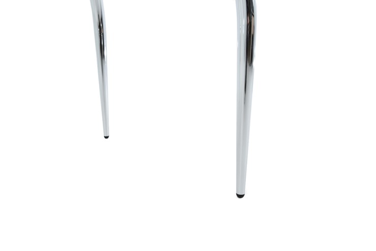 Кухонный стол раздвижной Ривьера - Круг, ноги хром №5, ФП (Цветы №11) в Ревде - изображение 5