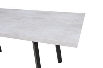 Кухонный раздвижной стол Робин, опоры прямые, цемент светлый в Полевском - предосмотр 3