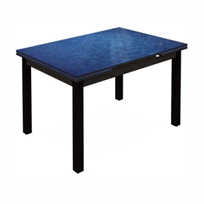 Раздвижной стол Шанхай исп.2 ноги метал. крашеные №21 (Exclusive h129/черный) в Ревде