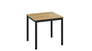 Кухонный раздвижной стол Слайд тип 1 (Черный муар, Дуб Крафт золотой) в Первоуральске - предосмотр 2