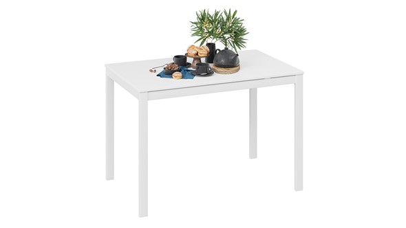 Раздвижной стол Слайд тип 2 (Белый матовый, Белый) в Ревде - изображение