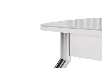 Кухонный раздвижной стол Танго, белый/геометрия в Кушве - предосмотр 5