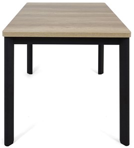 Раздвижной стол Токио-1L (ноги металлические черные, дуб каньон) в Первоуральске - предосмотр 2