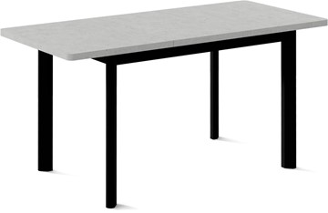 Раздвижной стол Токио-1L (ноги металлические черные, светлый цемент) в Краснотурьинске - предосмотр 1