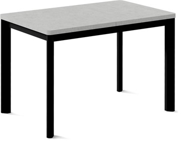 Раздвижной стол Токио-1L (ноги металлические черные, светлый цемент) в Асбесте