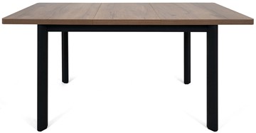 Кухонный раздвижной стол Токио-2L (ноги металлические черные, дуб табако) в Асбесте - предосмотр 4