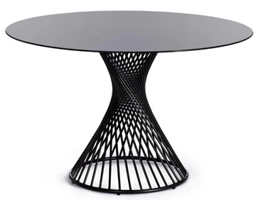 Стеклянный стол BERTOIA (mod. GT21) металл/стекло, Black (черный) арт.20595 в Екатеринбурге