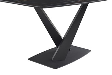 Стол на кухню DT2017 черная керамика MR32 (180) в Ревде - предосмотр 3