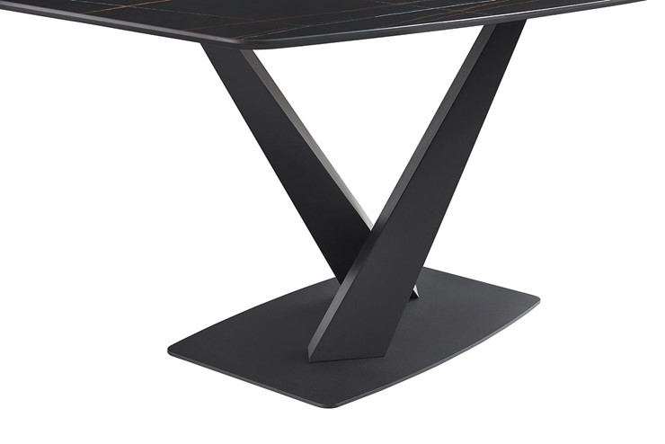 Стол на кухню DT2017 черная керамика MR32 (180) в Ревде - изображение 3