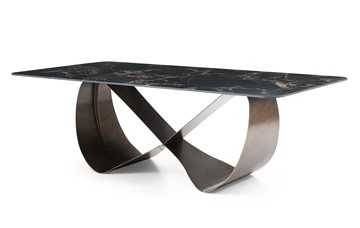 Керамический стол DT9305FCI (240) черный керамика/бронзовый в Екатеринбурге