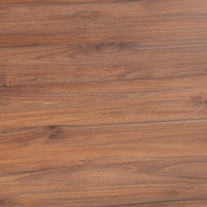 Стол кухонный EFFRON (mod. 1412) ЛДСП+меламин/металл, 140х80х75, walnut (орех)/чёрный в Полевском - предосмотр 5