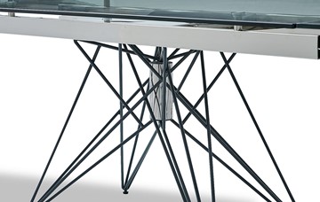 Кухонный стол раздвижной T-041 (140) прозрачный в Асбесте - предосмотр 2