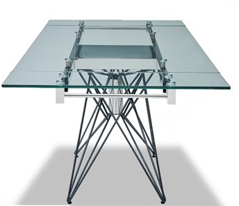 Кухонный стол раздвижной T-041 (140) прозрачный в Полевском - предосмотр 4