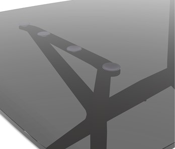 Обеденный стол SHT-ТT26 90 стекло/SHT-TU30 дымчатый/коричневый в Ревде - предосмотр 4