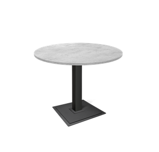 Кухонный стол SHT-TU5-BS1 / SHT-TT 90 ЛДСП (бетон чикаго светло-серый/черный) в Ревде