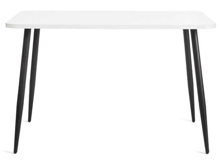 Стол обеденный PLUTO ЛДСП/металл, 120x80x77, Белый/Черный арт.19316 в Екатеринбурге - изображение 2
