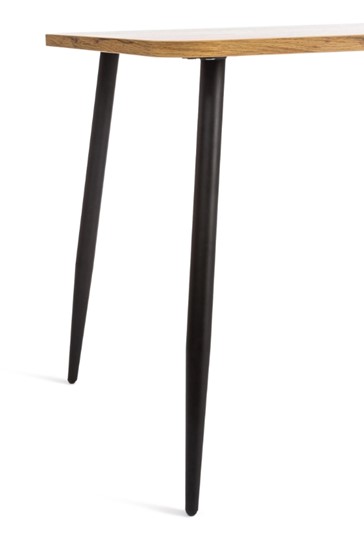 Обеденный стол PLUTO ЛДСП/металл, 120x80x77, Дуб вотан/Черный арт.19317 в Каменске-Уральском - изображение 3