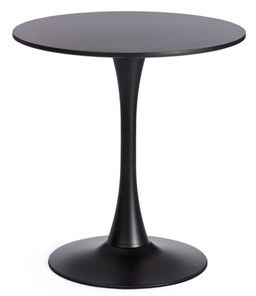 Обеденный стол TULIP 70 (mod. 46) металл/мдф, 70х70х75 Black (черный) арт.19705 в Первоуральске