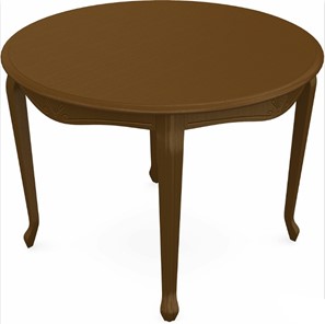 Обеденный круглый стол Кабриоль исп. Круг 1250, тон 2 (Морилка/Эмаль) в Асбесте