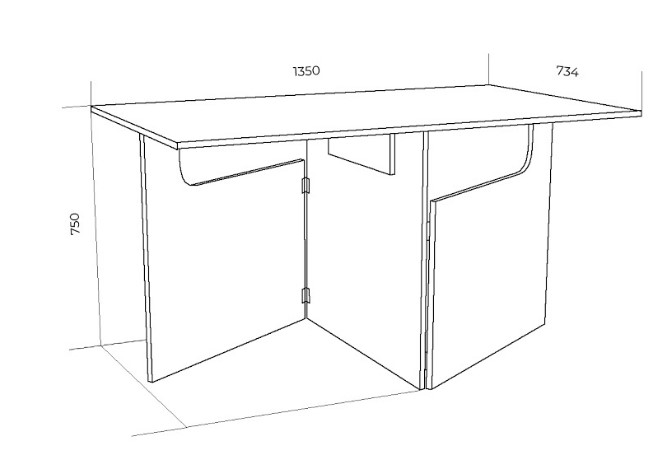 Кухонный раздвижной стол ХИТ -СО-6, Дуб сонома в Екатеринбурге - изображение 1
