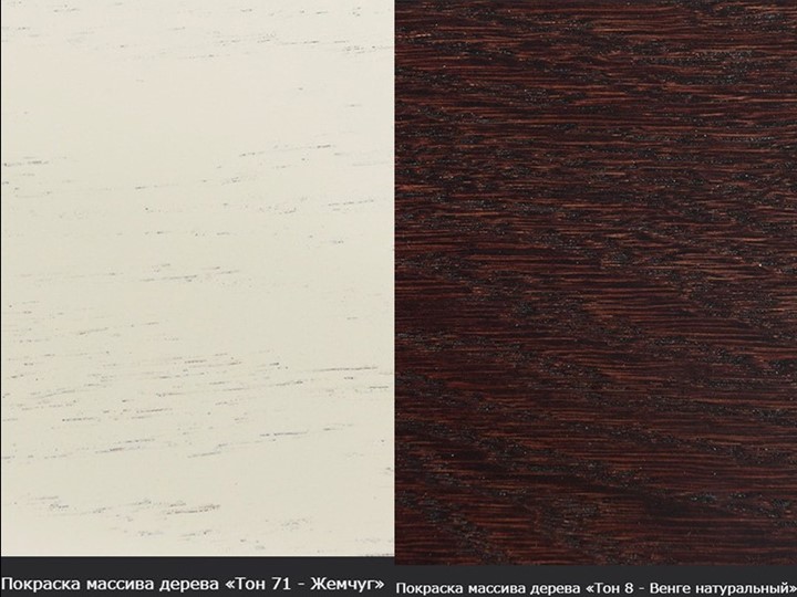 Стол раздвижной Леонардо-1 исп. Круг 820, тон 10 (Морилка/Эмаль) в Ревде - изображение 16