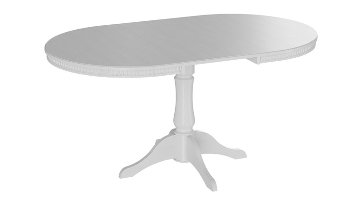 Кухонный стол раскладной Торонто Т1 исп.2, цвет Белый матовый (Б-121) в Екатеринбурге - изображение 1