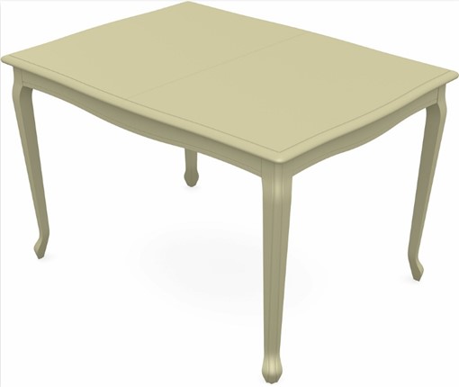 Кухонный раскладной стол Кабриоль 1400х800, тон 10 (Морилка/Эмаль) в Кушве - изображение