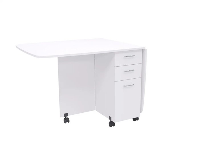 Раскладной стол 1-6702, Белый в Ревде - изображение 2