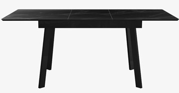 Стол на кухню раздвижной  DikLine SFH125 стекло Оптивайт Черный мрамор/подстолье черное в Краснотурьинске - предосмотр 3