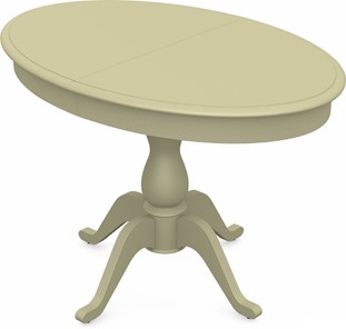 Кухонный раскладной стол Фабрицио-1 исп. Эллипс, Тон 10 Покраска + патина с прорисовкой (на столешнице) в Ревде