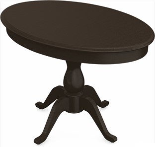 Обеденный раздвижной стол Фабрицио-1 исп. Эллипс, Тон 7 Покраска + патина с прорисовкой (на столешнице) в Кушве