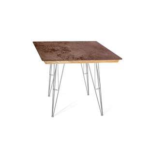 Керамический кухонный стол SHT-TU10 (4 шт.)/ТT8 60/60 (хром лак/прозрачный лак/коричневая сепия) в Красноуфимске