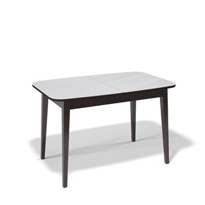 Кухонный раскладной стол Kenner 1200M (Венге/Стекло белое глянец) в Кушве