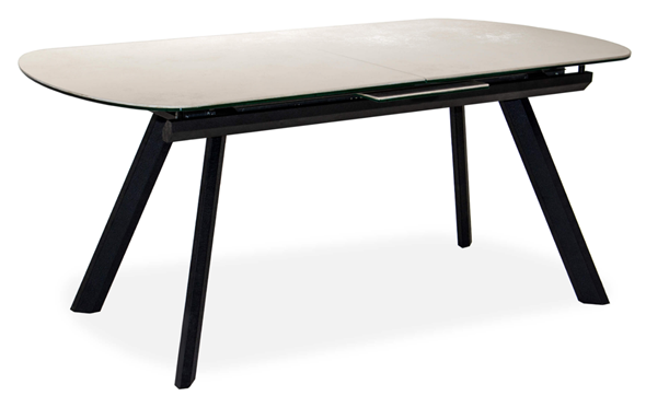 Кухонный раздвижной стол Шамони 3CQ 180х95 (Oxide Avorio/Графит) в Артемовском - изображение