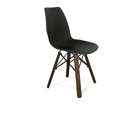 Кухонный стул SHT-ST29/S70 (черный/темный орех/черный) в Кушве - изображение